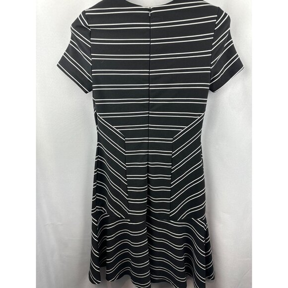 Hutch Eleanor Midi Short Sleeve Black/White Dress Size Small - Picture 2 of 8